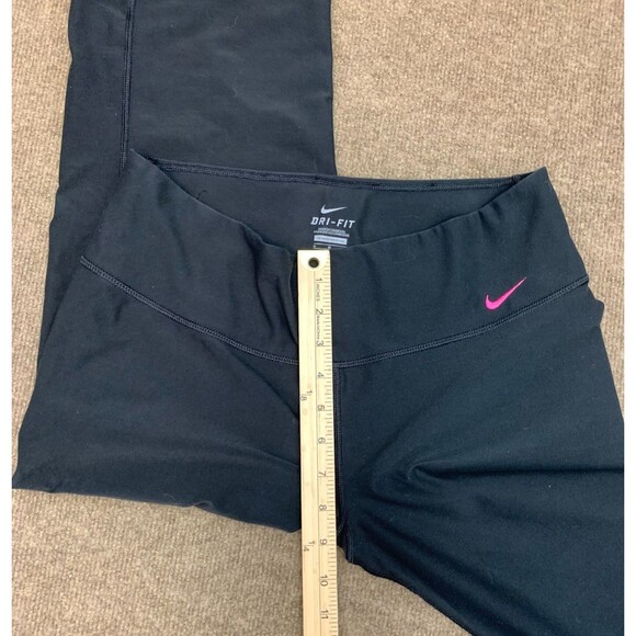 Nike Pants Womens M Dri-Fit Yoga Workout Gym Capri Cropped Legging Athleisure - Picture 5 of 10